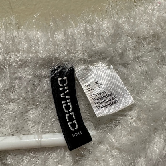 Winter white fluffy sweater. - Picture 3 of 3